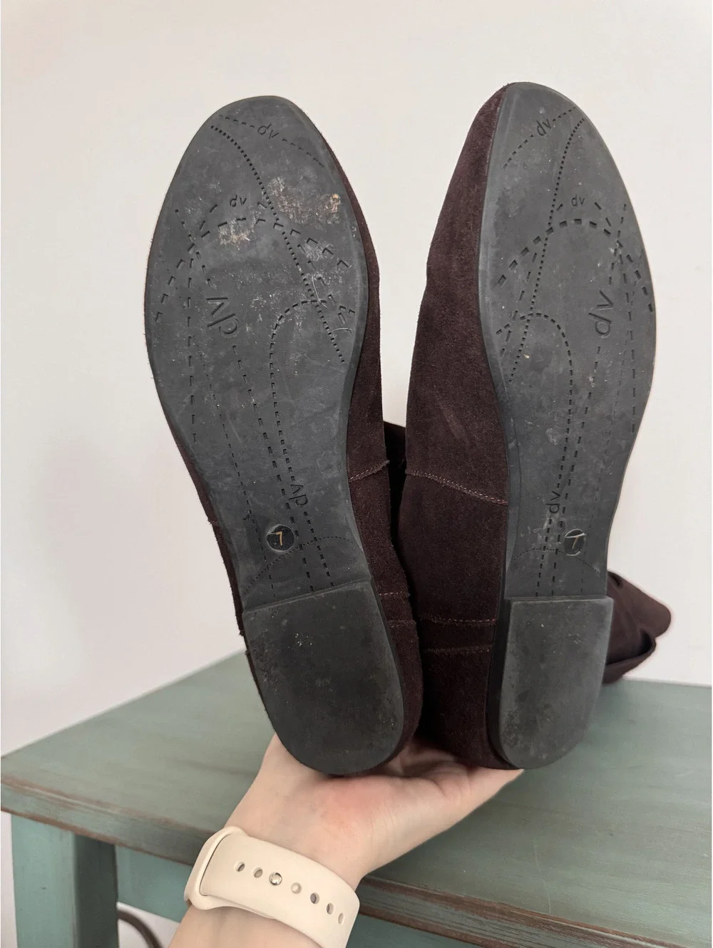 Dolce Vita Pixie Knee-High Suede Buckle Back Brown Boots Size 7